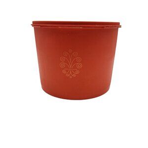 Tupperware Vintage Orange Servalier canister #1626